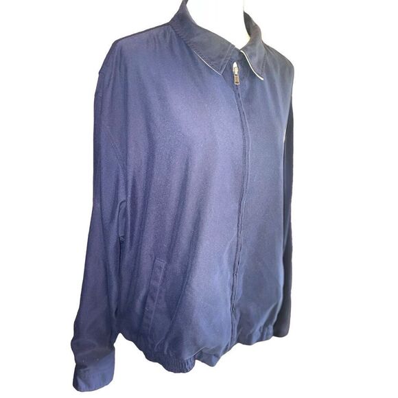 Polo by Ralph Lauren Mens Vintage Harington Jacket Full Zip Collared Navy Blue X - Picture 14 of 14